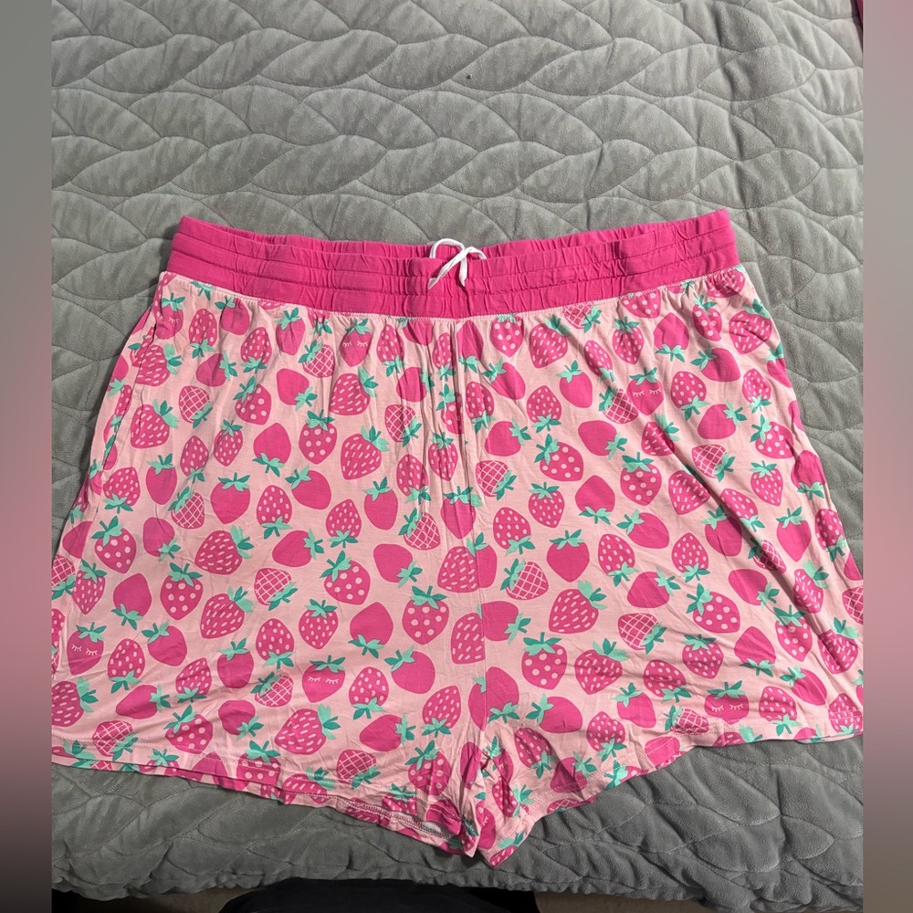 Little Sleepies Strawberry Sleep Shorts